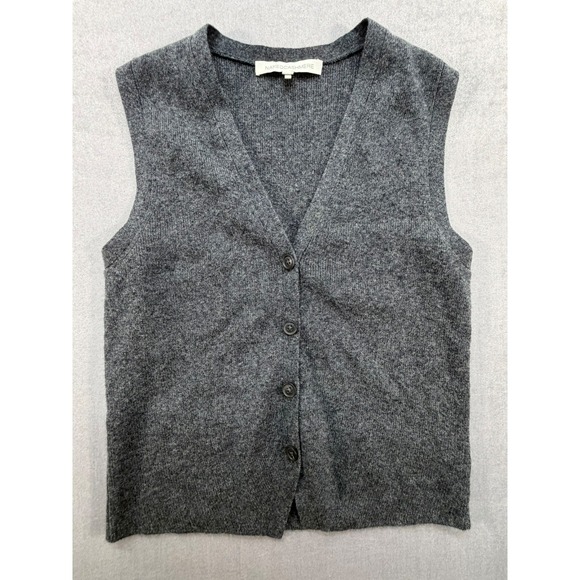 Qi Cashmere Sweaters - Naked Cashmere Women Sweater Vest Gray Size Small 100% Cashmere